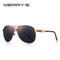 MERRYS DESIGN Men Classic Pilot Sunglasses Mens HD Polarized Sun glasses For Driving Luxury Shades UV400 Protection S8712