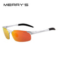 MERRYS Men Polarized Sunglasses Aviation Aluminum Magnesium Sun Glasses For Fishing Driving Rectangle Rimless Shades S8277
