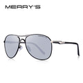 MERRYS DESIGN Men Classic Pilot Sunglasses Mens HD Polarized Sun glasses For Driving Luxury Shades UV400 Protection S8712