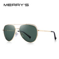 MERRYS DESIGN Men Classic Pilot Sunglasses Aviation Frame HD Polarized Sun glasses For Mens Driving UV400 Protection S8183